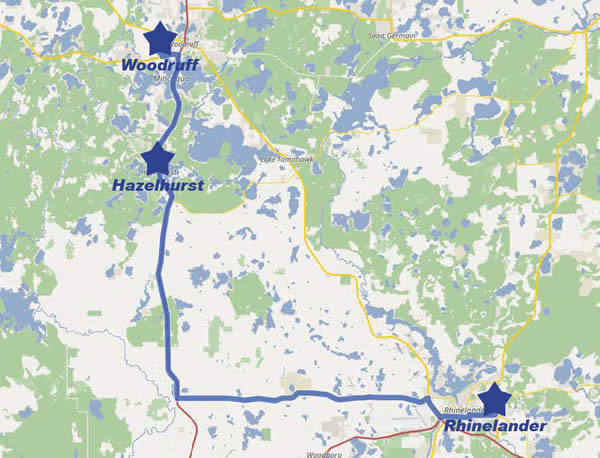 Spruce Route by Northwoods Transit Connections, Rhinelander, WI